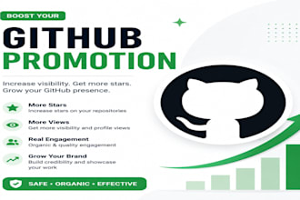 promote your github profile and repositories for more stars and followers