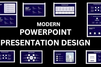 create modern powerpoint presentation and slide design