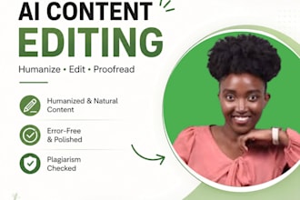 edit ai generated content and check for plagiarism