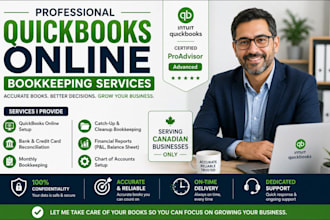 do quickbooks online bookkeeping for canadian  businesses