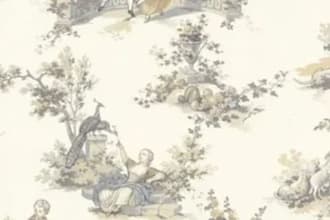 design elegant toile de jouy wallpaper pattern for interior and home decor