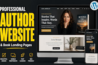 design a stunning wordpress author website for writers and ebooks