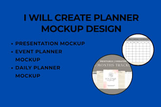 create a planner mockup design in canva