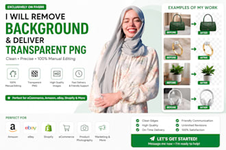 remove image background professionally and deliver transparent png
