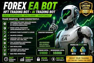 develop forex hft trading, ai trading bot, auto prop trading