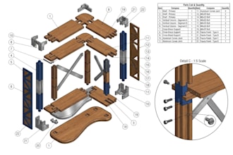 do custom woodworking cad furniture models and renderings with ikea products