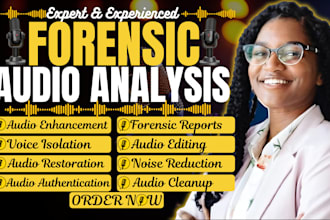 do forensic audio editing, cleanup, noise removal, voice detection and analysis