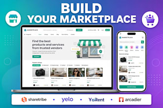 build and setup multivendor marketplace on sharetribe, yelo, yorent, or arcadier