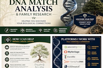 analyze dna matches and help to find biological family members