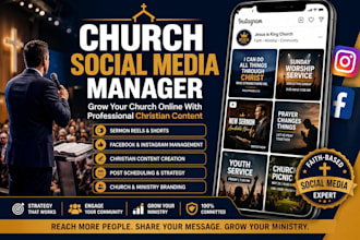 repurpose sermons into reels and manage social media for churches
