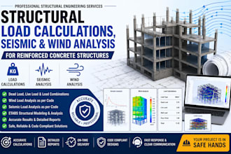 do structural load calculation seismic wind analysis for reinforced concrete