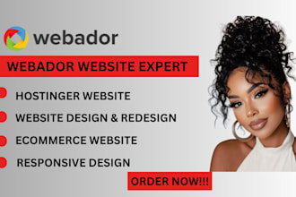 build webador website hostinger website webador redesign ecommerce website