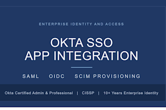integrate your apps into okta sso with saml, oidc, and scim