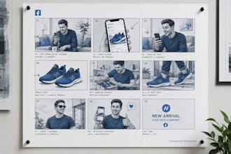 create advertising storyboards for tiktok, facebook and TV commercials