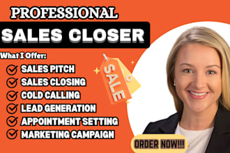 sales closer sales representative  b2b sales closer high ticket sales closer