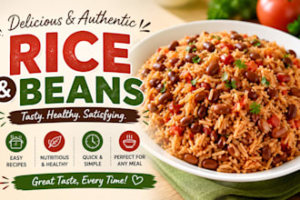 write a delicious rice and beans recipe or food blog post