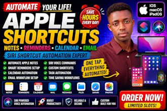 automate apple note reminders calendar email with apple shortcuts, siri shortcut