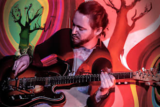 composed the music recorded a guitar part or synthesizer pad