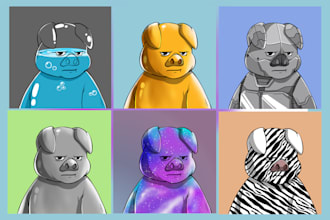 cute art for pfp, vtuber, oc, fanart, roblox avatar, fursona
