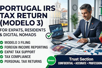file portugal irs tax return modelo 3 for expats and resident
