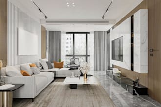 do home interior design with photorealistic 3d rendering