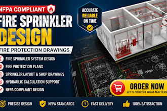 design florida nfpa compliant fire sprinkler, and fire protection drawings