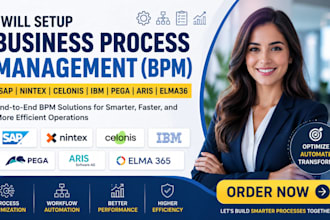setup business process management sap nintex celonis IBM pega aris elma36 bonita