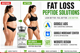 setup high converting google ads for fat loss and metabolic peptide brands