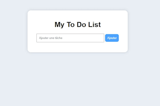 build a modern to do list web app