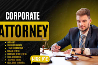 draft affidavits, legal documents, complaints, and business agreements