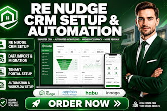 set up re nudge real estate crm appfolio habu innago data import tenant portal
