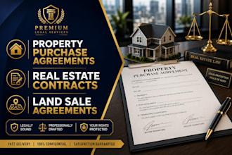 draft property purchase agreements and real estate contracts