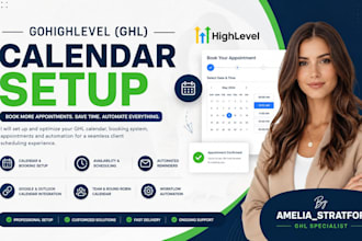 do gohighlevel ghl calendar setup, booking system, appointments and automation