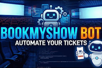 build axs bot, webook bot , bookmyshow bot, queue it , stubhub, seat geek