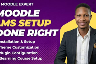 install customize and setup moodle lms elearning ims platform for your school