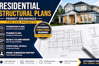 design residential structural plans for permit
