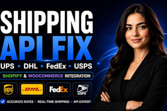 fix shipping API ups dhl fedex usps shopify woocommerce integration