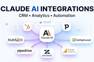 integrate claude with hubspot, pipedrive, zendesk, google analytics gohighlevel