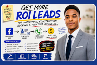 generate converting ROI leads for handyman, construction, roofing and painting