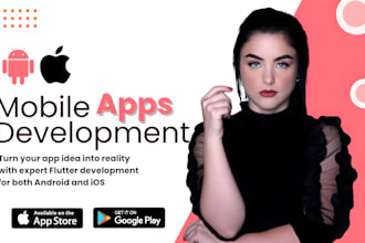 develop, design and upload android and ios application