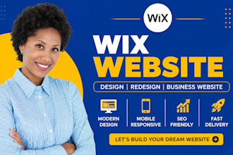 build wix website design, wix website redesign, or wix business website design