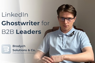 act as your linkedin ghostwriter for b2b authority