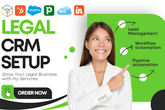 integrate law firm CRM zoho hubspot salesforce  pipedrive bitrix24 insightly crm