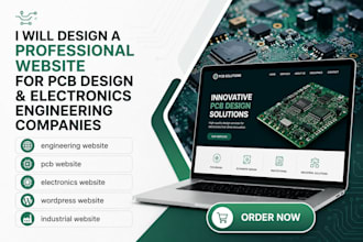 design a website for pcb design and electronics engineering companies
