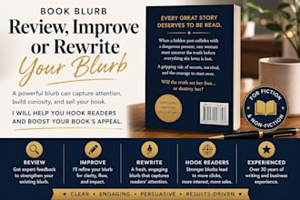 review and improve your book blurb