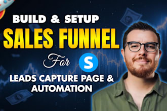 design systeme io landing page lead capture page opt in funnel and automation