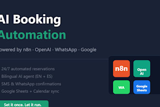 build an ai powered booking automation system