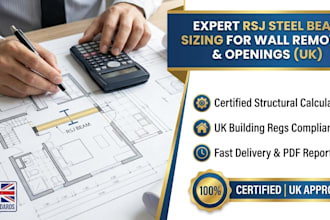 size your rsj steel beam for a wall removal or opening