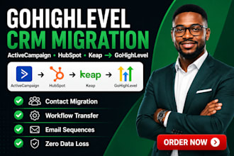 migrate activecampaign hubspot keap infusionsoft CRM to gohighlevel