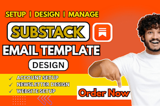 setup substack account design substack newsletter template grow substack account